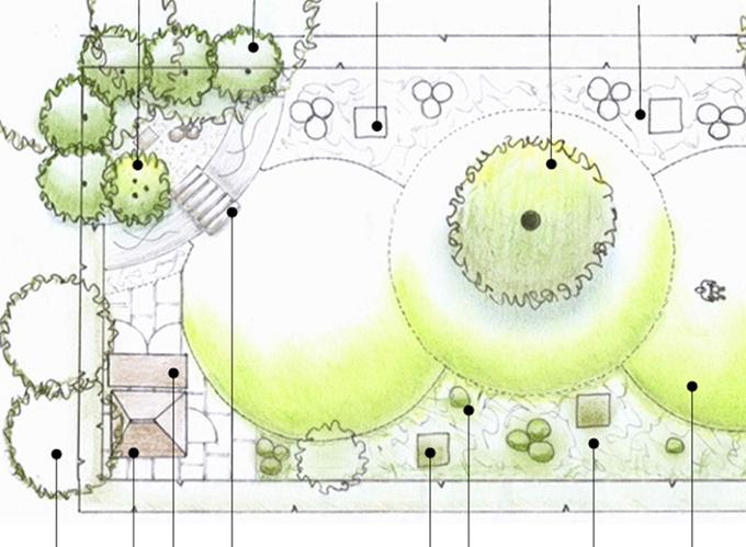 Garden plan design